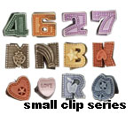 small hair clips series